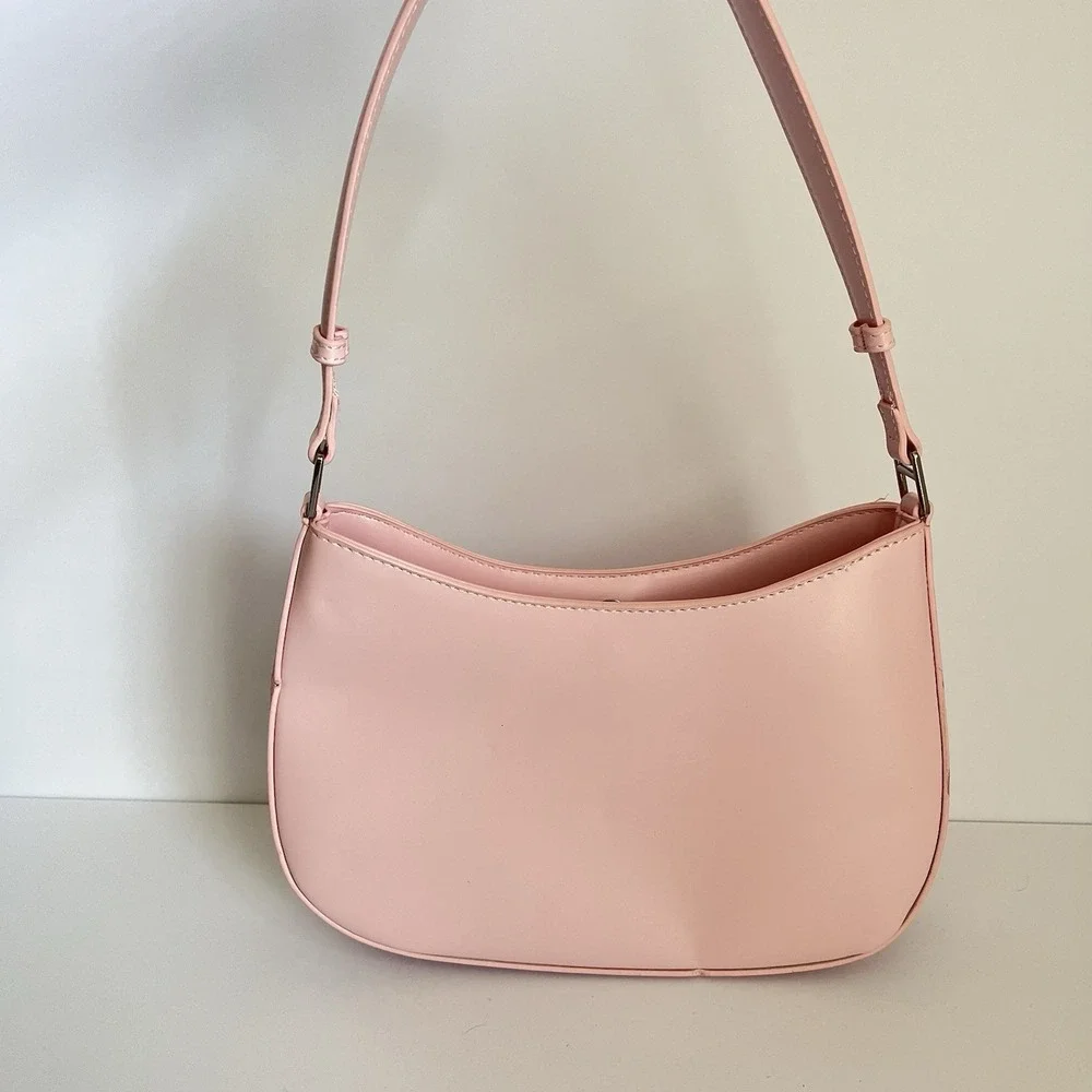 Forever 21 Pink Purse patent shoulder bag one strap barbiecore ballerina